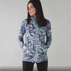 Lululemon Miss Misty Jacket Multi Sz 6 Packable Travel Raincoat Lightweight Long